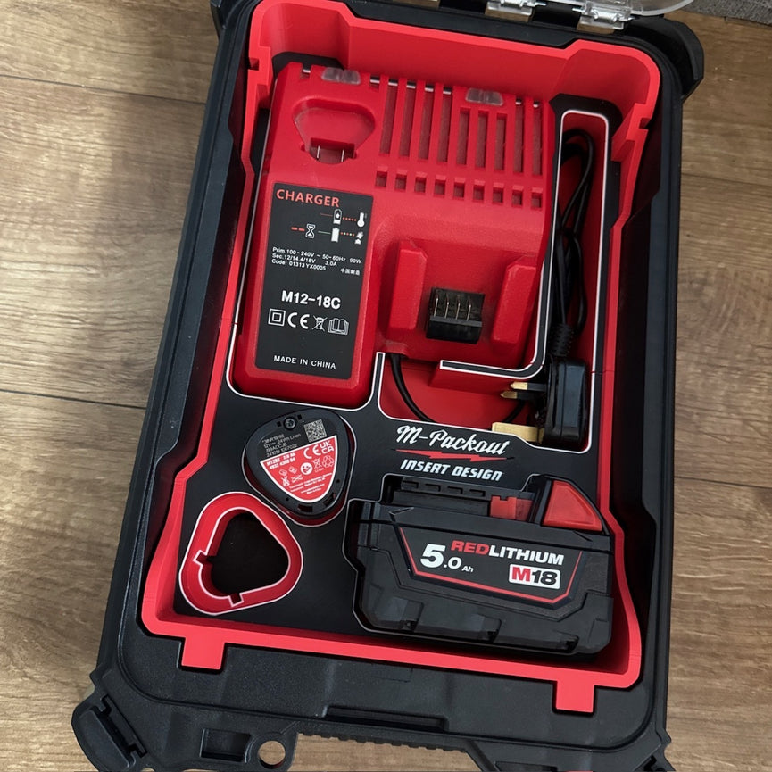 Milwaukee PACKOUT Charger Insert for M12 and M18 Batteries