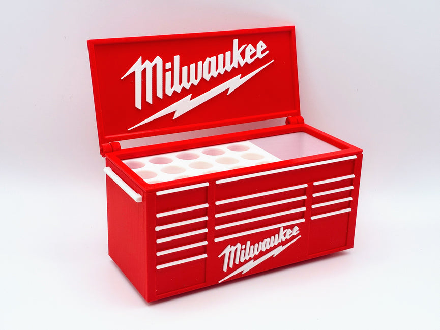 Milwaukee Inspired Mini Toolbox Caddy - Battery Storage Insert - Tool Insert