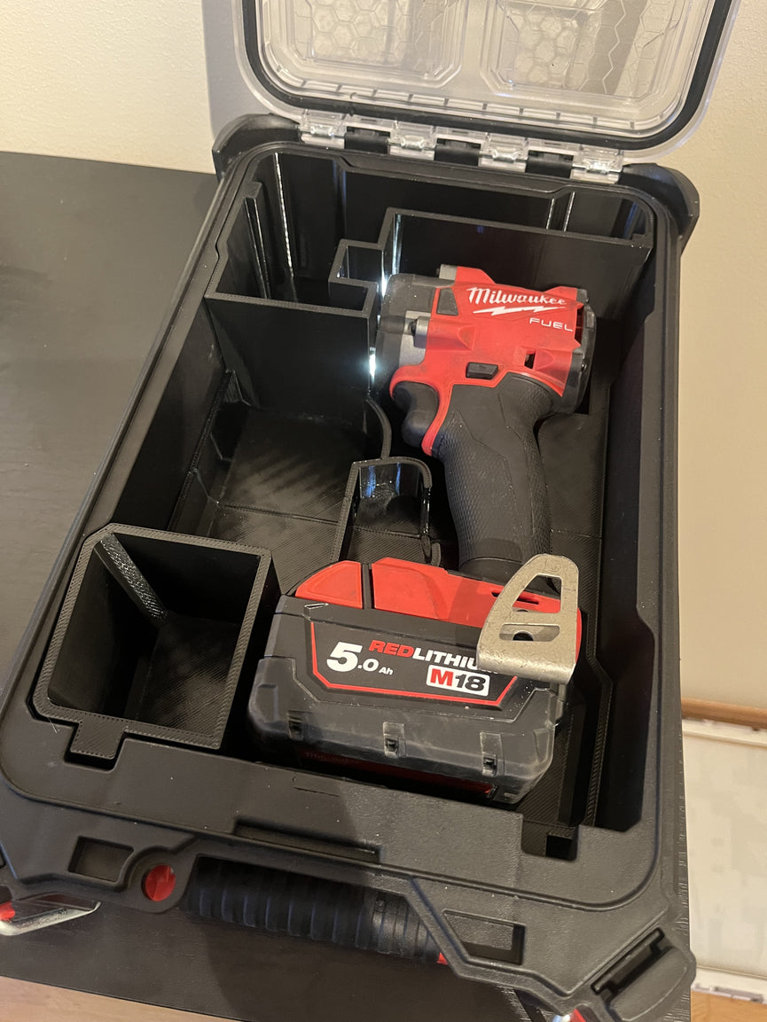 Milwaukee PACKOUT Compact Organiser 48228435 M18 Fuel 1/2" Compact Impact Insert
