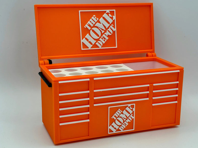 Home Depot Inspired Mini Toolbox Caddy - Battery Storage Insert - Tool Insert