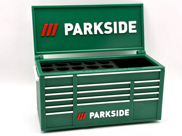 Parkside Inspired Mini Toolbox Caddy - Battery Storage Insert - Tool Insert