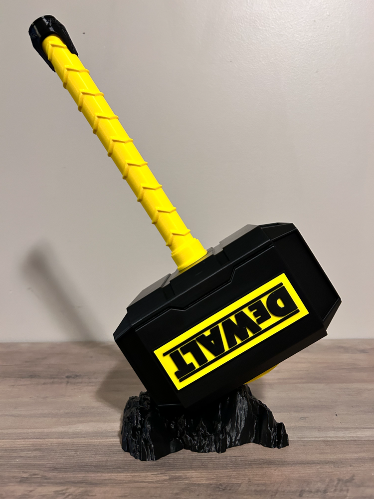 DEWALT Inspired Novelty Hammer Prop - Battery Storage Insert - Tool Insert