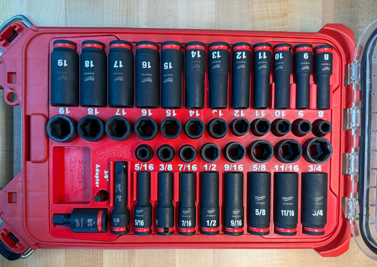 Milwaukee 3/8IN 43PC Impact Socket PACKOUT Insert
