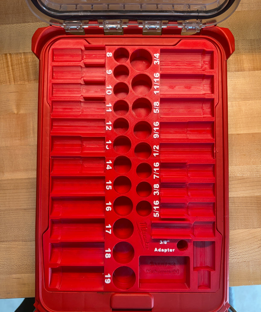 Milwaukee 3/8IN 43PC Impact Socket PACKOUT Insert