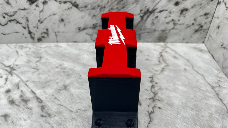 Milwaukee M18 Battery 4x Packout Wall Mount (3D Printed)