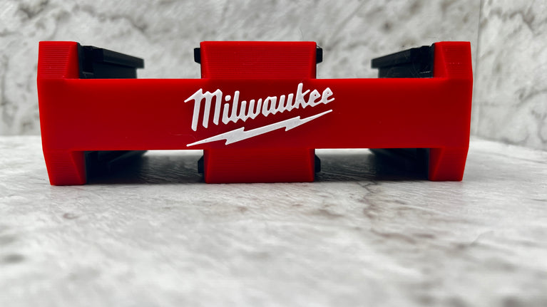 Milwaukee M18 Battery 4x Packout Wall Mount (3D Printed)