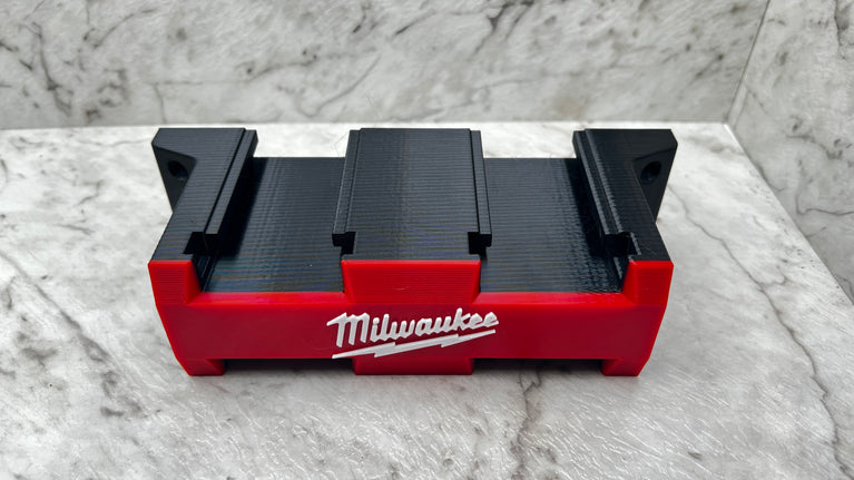 Milwaukee M18 Battery 4x Packout Wall Mount (3D Printed)