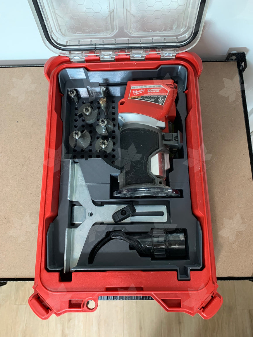 Milwaukee PACKOUT Compact Organiser 48228435 M18 Compact Router Insert
