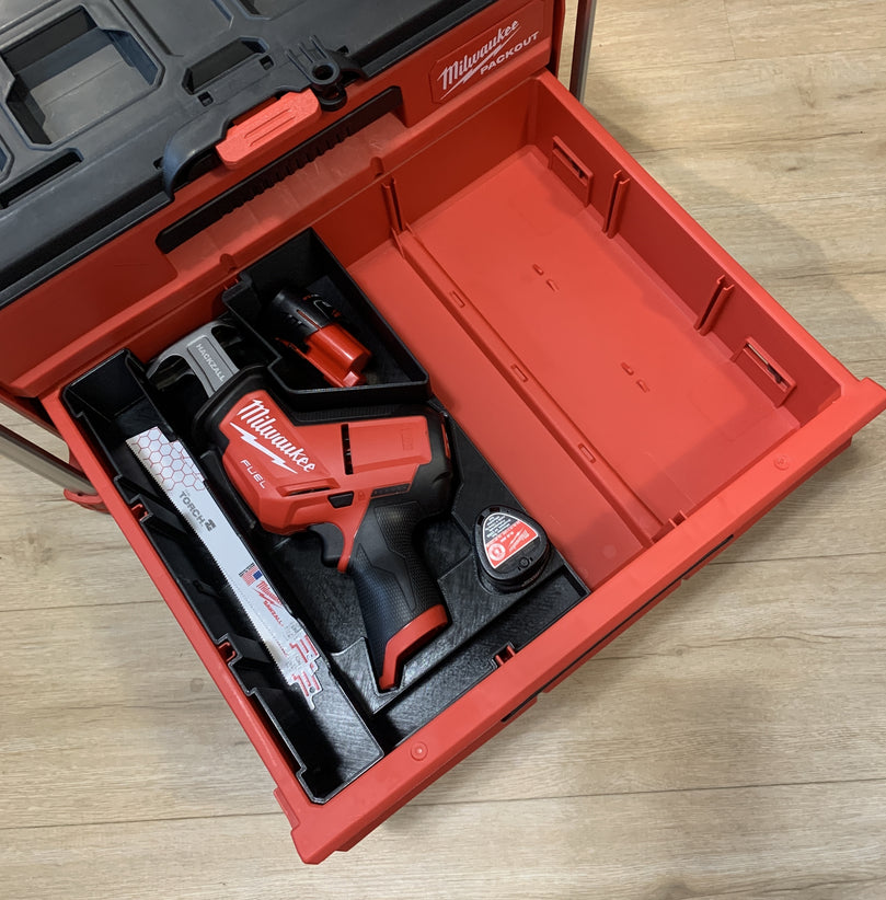 Milwaukee M12 Hackzall 3 Drawer PACKOUT Insert