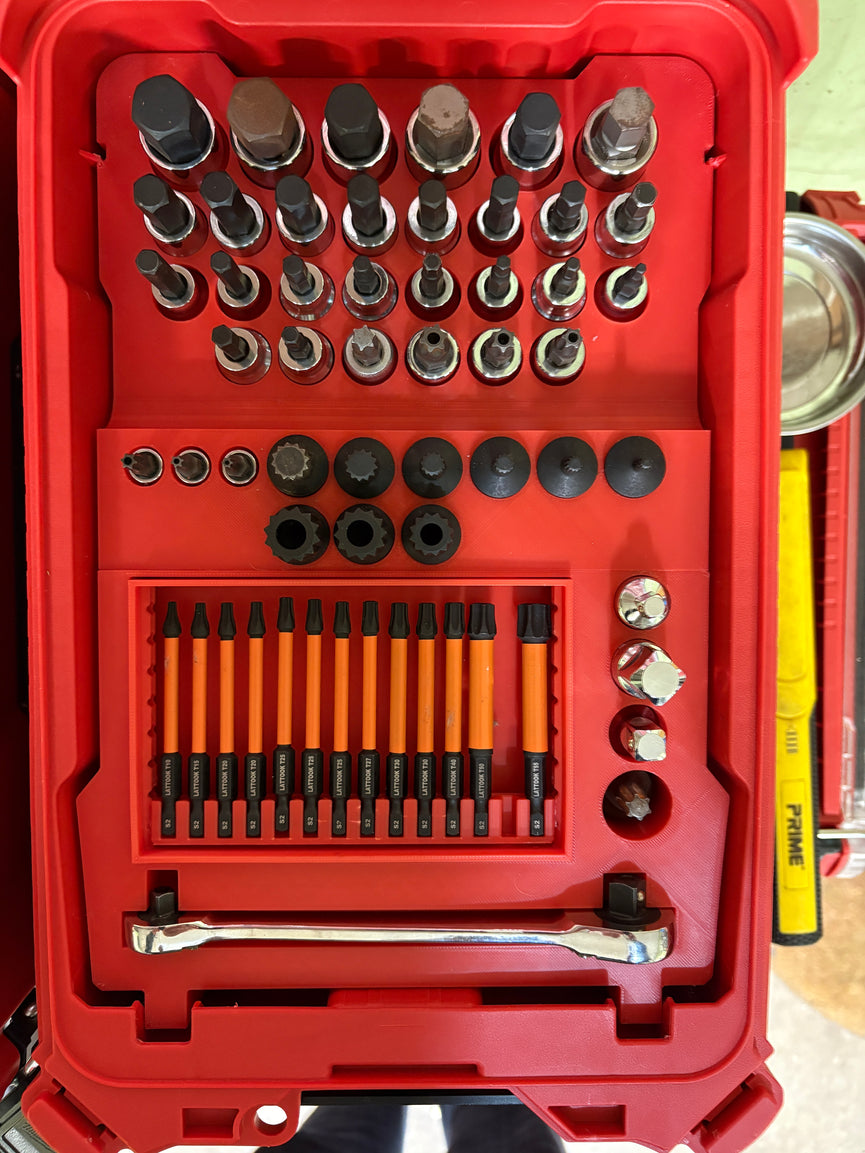 Milwaukee PACKOUT Compact Organiser Socket & Hardware Insert - PACKOUT Insert