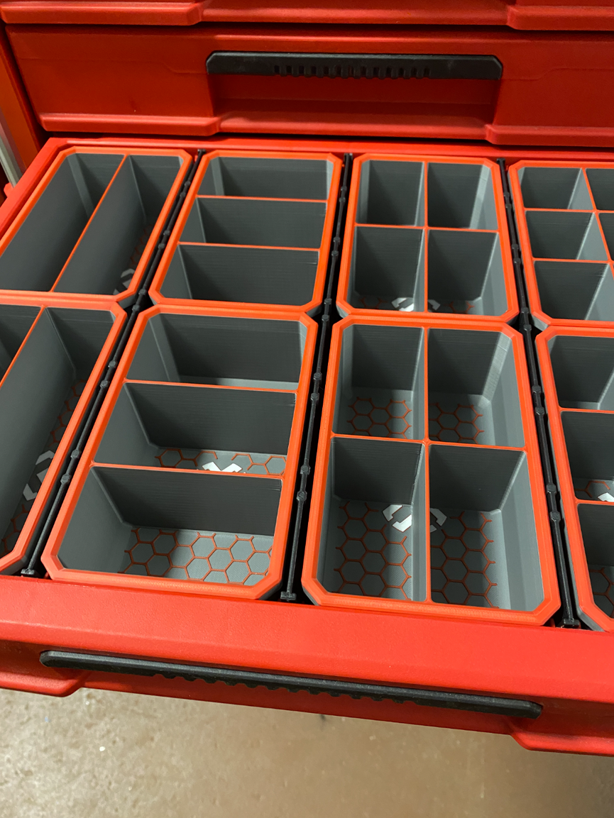 Milwaukee PACKOUT 4 - Drawer Tool Box Pliers & Hand Tool Drawer Organiser