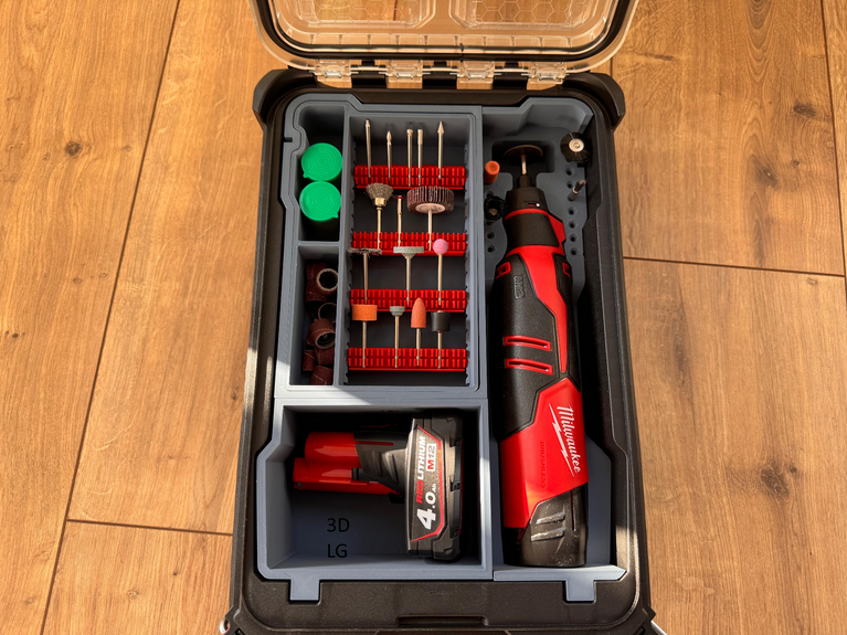 Milwaukee PACKOUT Compact Organiser Rotary Tool Organisation Kit Insert