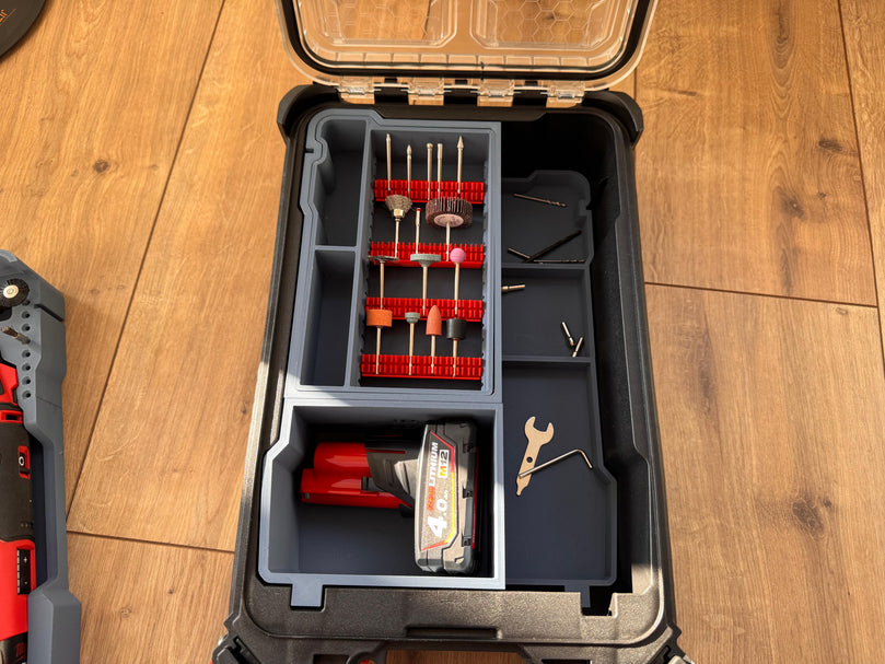 Milwaukee PACKOUT Compact Organiser Rotary Tool Organisation Kit Insert