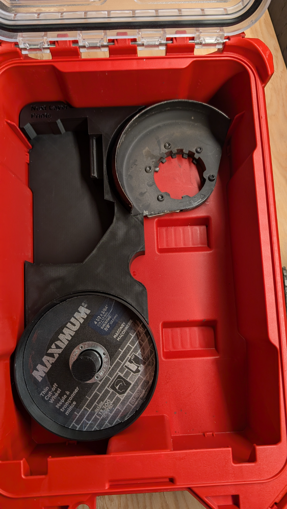 Milwaukee Packout Insert – Fits 5 Compartment Organizer (48-22-8435) for M18 Grinder
