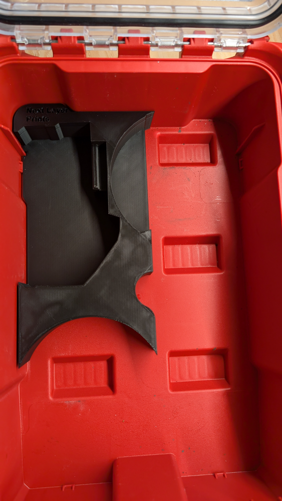 Milwaukee Packout Insert – Fits 5 Compartment Organizer (48-22-8435) for M18 Grinder