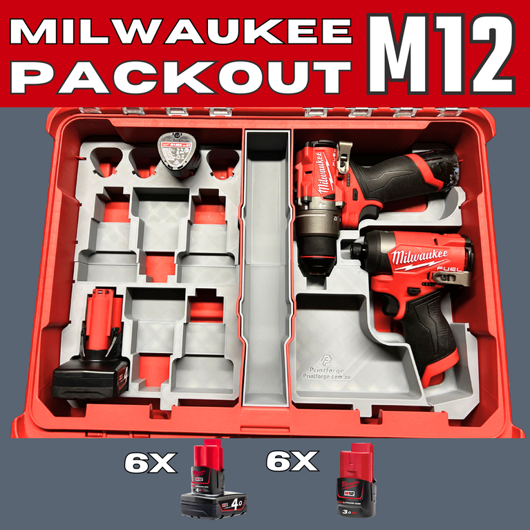 Milwaukee PACKOUT Insert M12 Impact & Drill