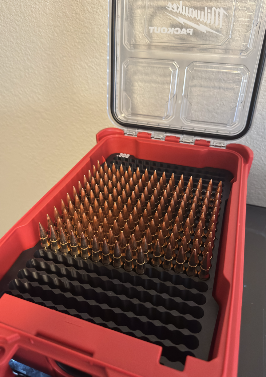 Milwaukee PACKOUT Compact Organiser 48-22-8435 .308 / 6.5 Creedmoor Ammo