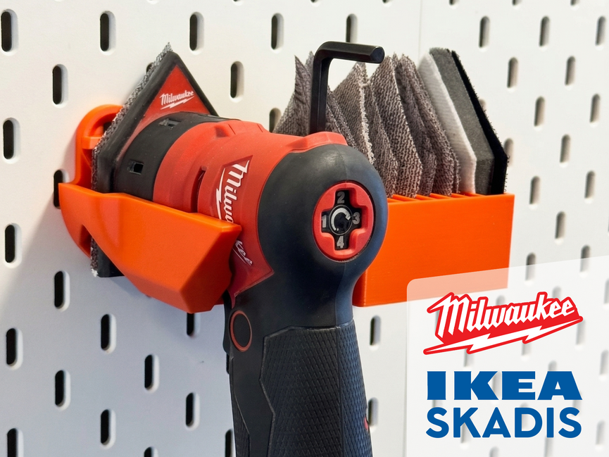 Milwaukee PACKOUT Wall Mount Milwaukee Orbital Detail Sander Skadis