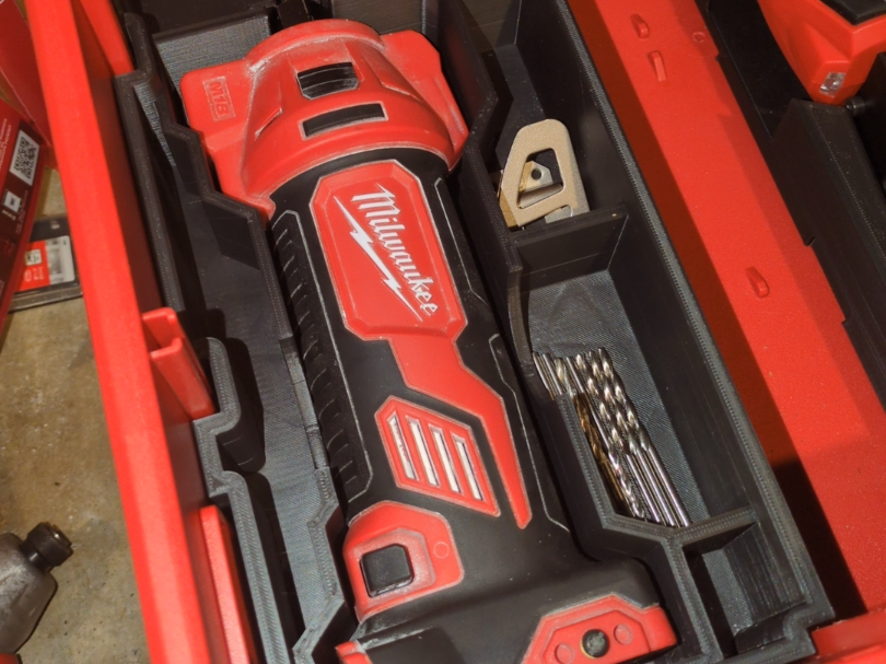 M18 Rotozip Drawer Insert | Fits Milwaukee PACKOUT Drawers