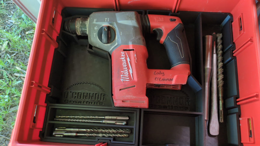 M18 Rotary Hammer Drawer Insert | Fits Milwaukee PACKOUT Drawers