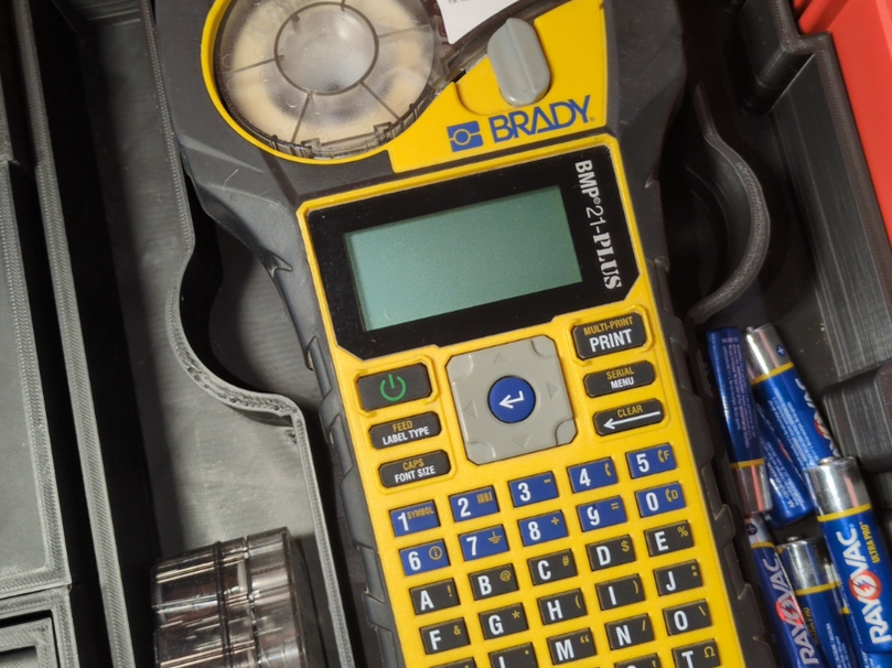 Milwaukee Brady BMP21 - Plus Label Maker Insert for Fits Milwaukee PACKOUT Drawers