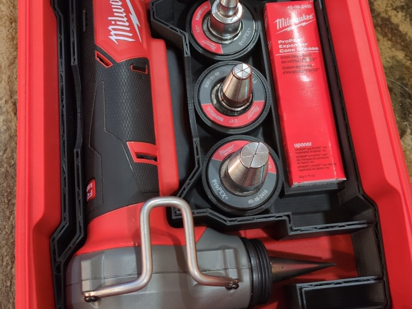 Milwaukee M12 Pex Expander Deep Organiser Insert for Fits Milwaukee PACKOUT