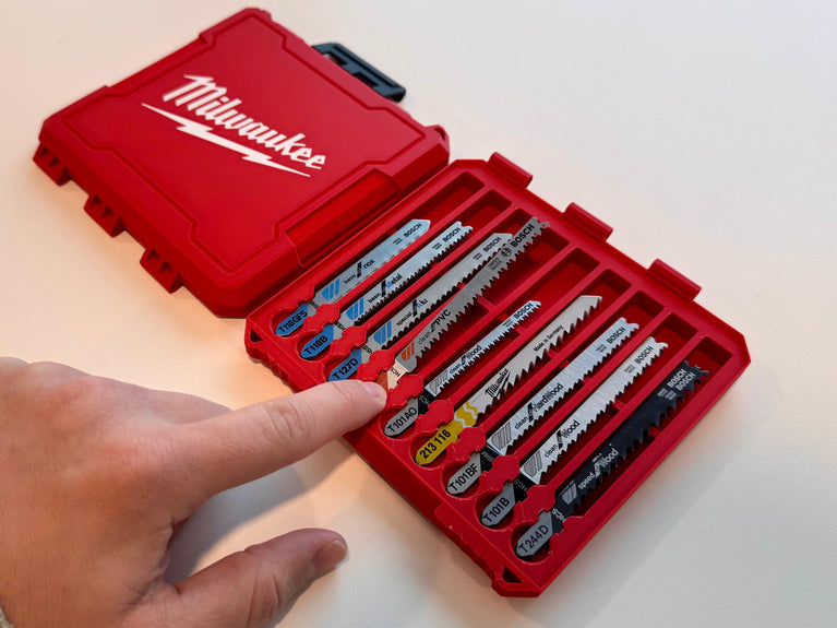 Milwaukee T - Shank Jigsaw Blade Storage Case - PACKOUT Insert