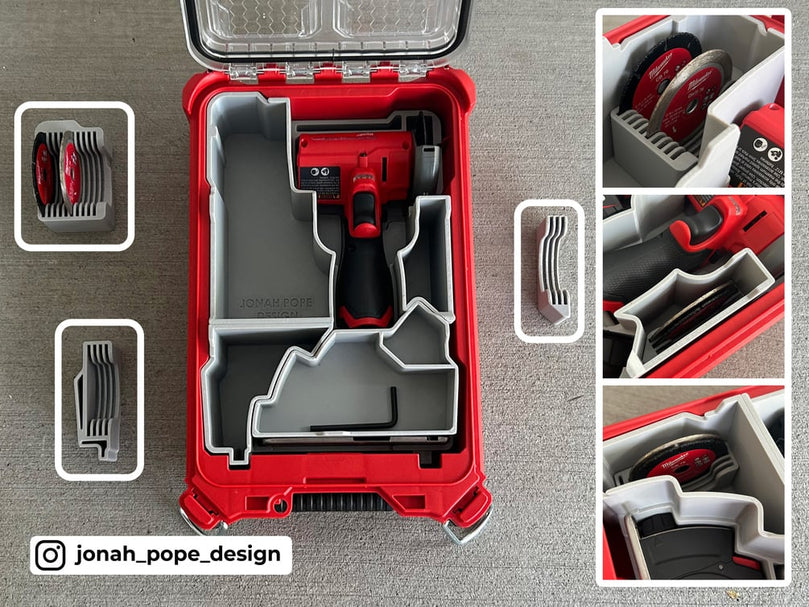 Milwaukee M12 Cut Off Tool for Fits Milwaukee PACKOUT Compact Organiser 48228435