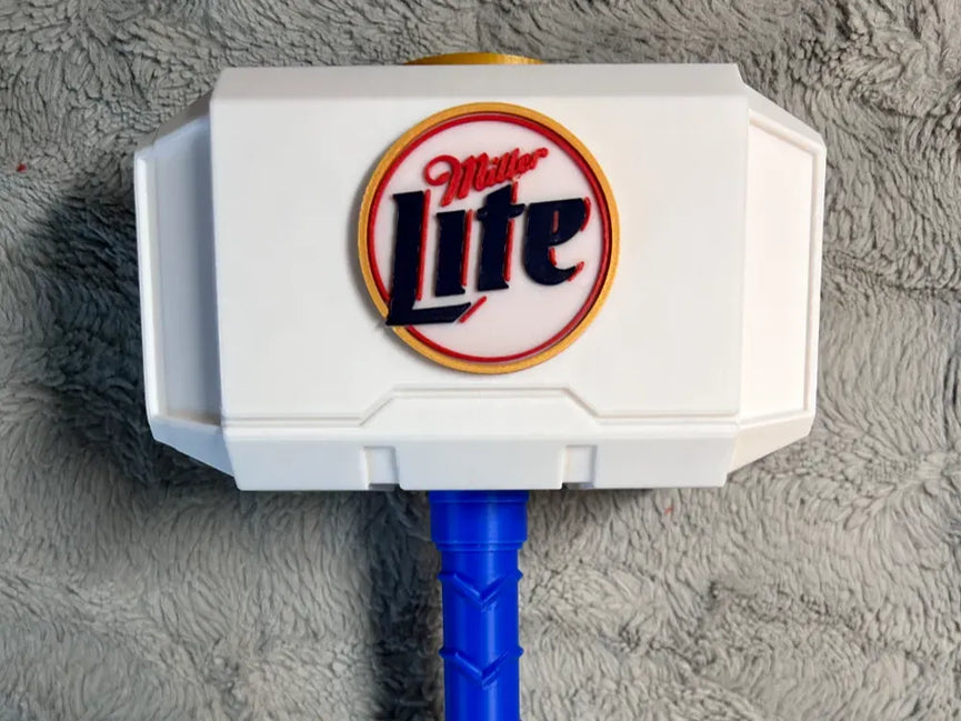 Miller Lite Mjolnir — Custom Thor's Hammer by 3D Printify