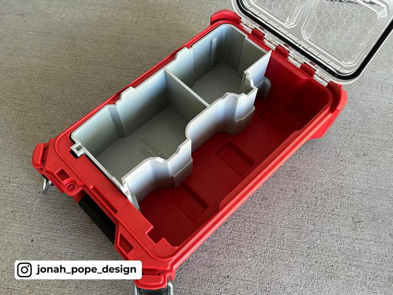 M18 FUEL Multi-Tool insert showing battery slot and accessory compartments