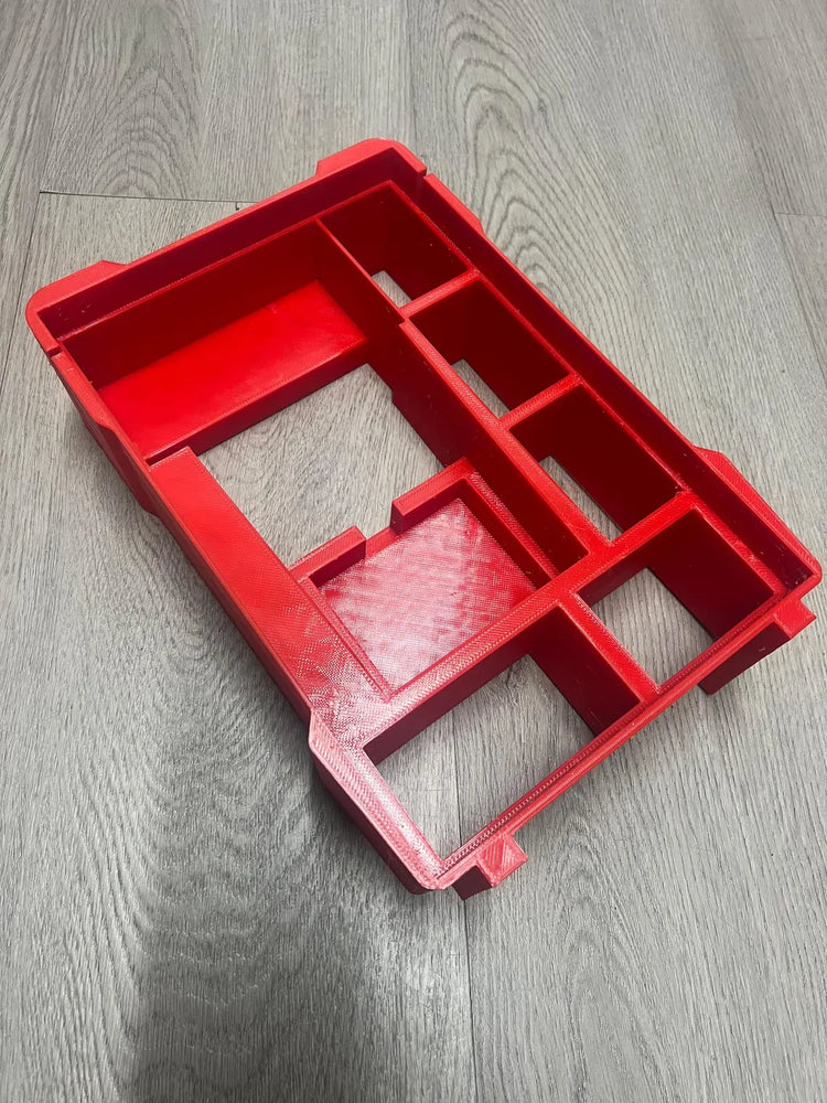 3D Printed Insert Tray for Brother P-Touch E300 – Fits Milwaukee PACKOUT Compact Organizer (4932464083)