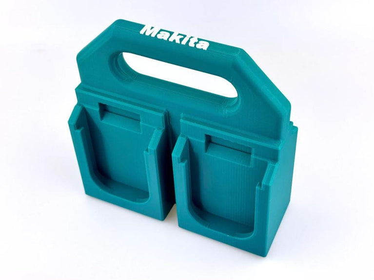 Makita 18V  Battery Caddy - Fits 6 or 4 Makita 18V Battery (3D Printed)
