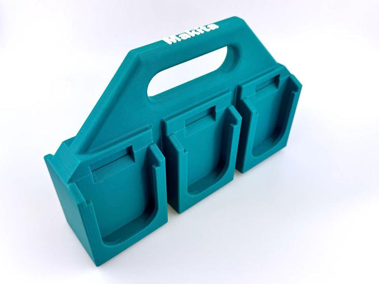 Makita 18V  Battery Caddy - Fits 6 or 4 Makita 18V Battery (3D Printed)