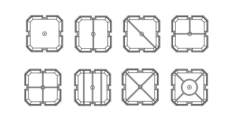 Milwaukee PACKOUT Bin Inserts (18-Design Set)
