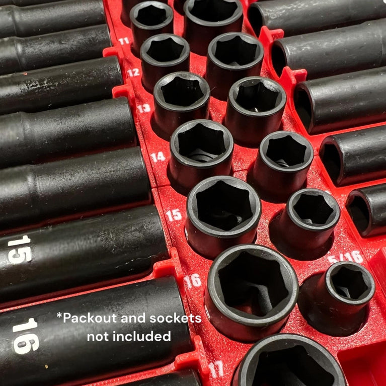 Milwaukee PACKOUT 43-Piece Shockwave Socket Set Insert