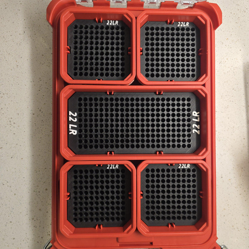 22LR Ammo Tray Insert Set for Milwaukee PACKOUT