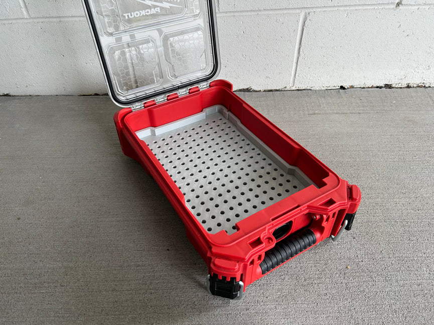 Milwaukee PACKOUT Compact Organiser 48228435 router bit insert - bits installed