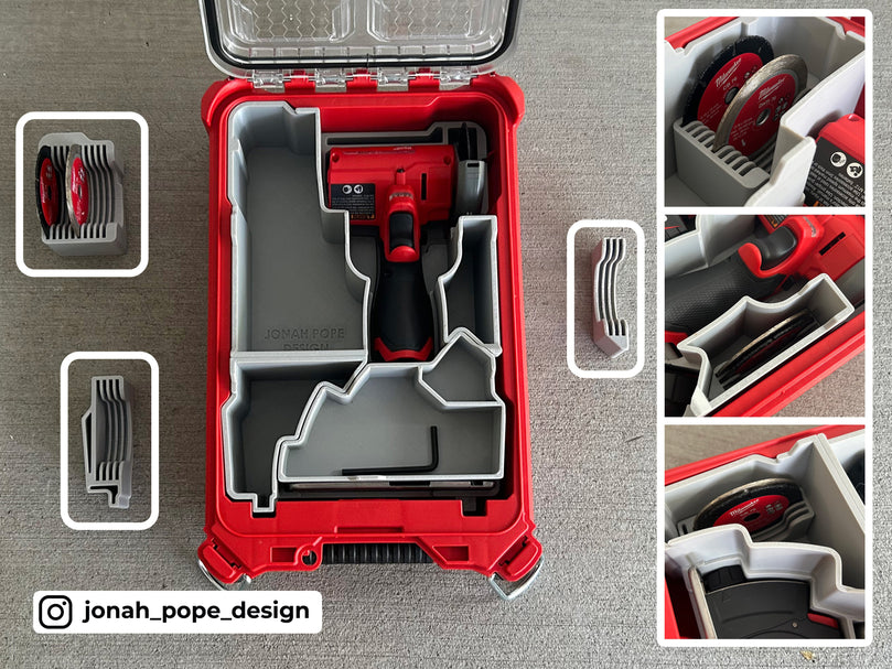 Milwaukee M12 Cut Off Tool for Fits Milwaukee PACKOUT Compact Organiser 48228435