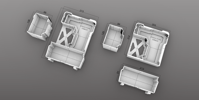 DeWalt Heat Gun insert dimensions reference