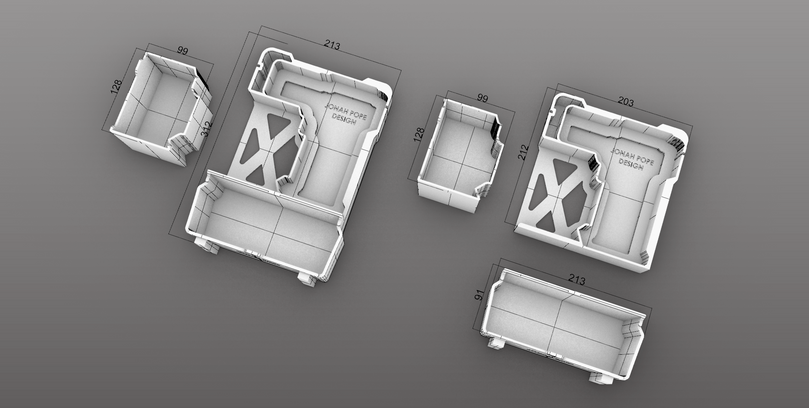 DeWalt Heat Gun insert dimensions reference