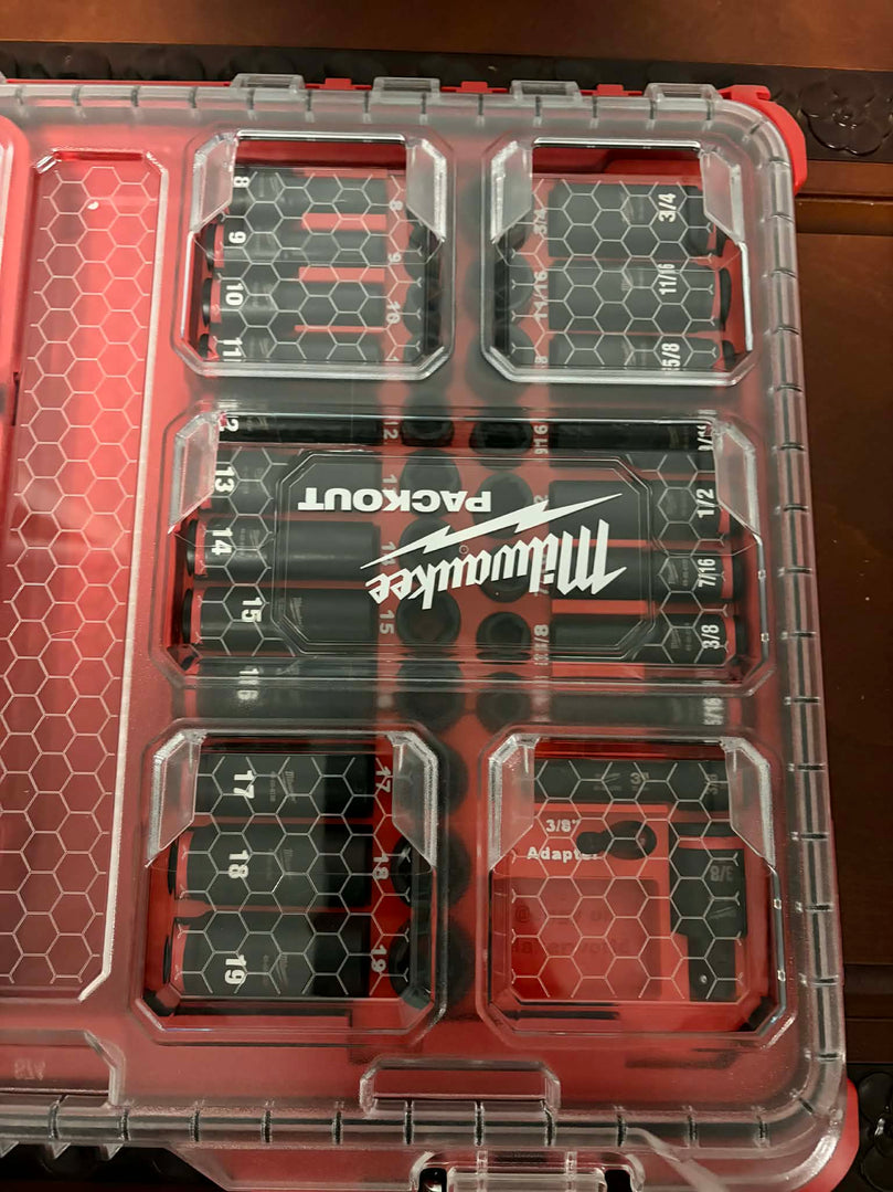 Milwaukee RIGHT1U 3/8IN 43PC Socket Milwaukee PACKOUT Insert