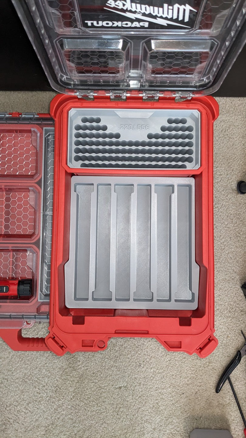 Milwaukee PACKOUT .223 Partial Magazine Insert - magazine storage view