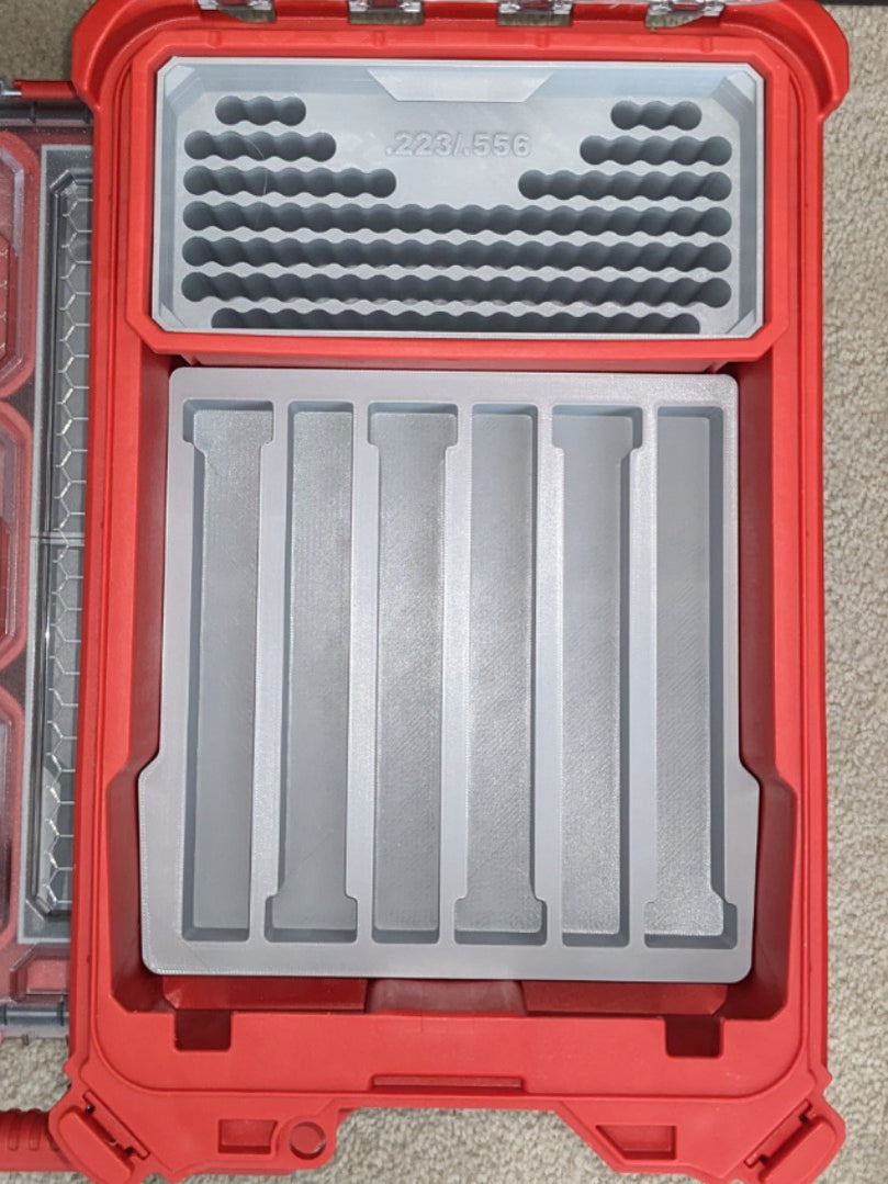 Milwaukee PACKOUT .223 Partial Magazine Insert - inside PACKOUT case
