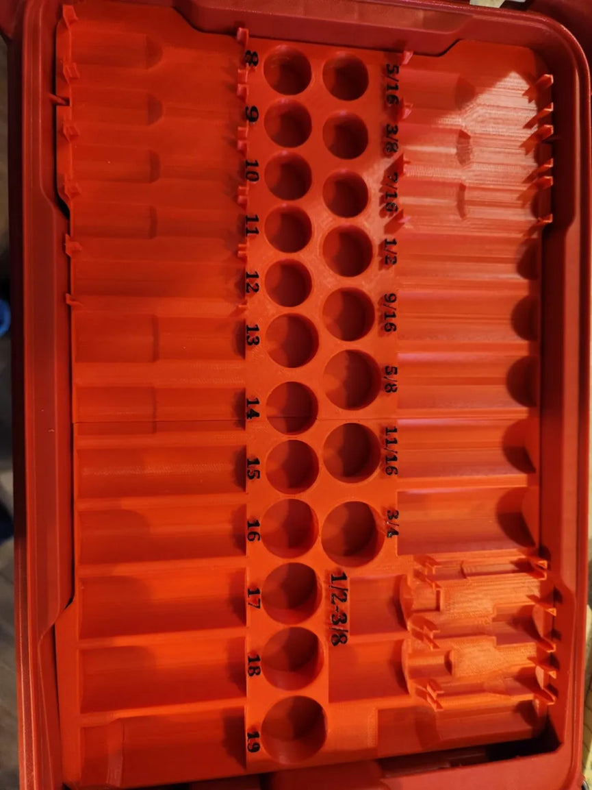 Milwaukee 43 Piece 3/8 Impact PACKOUT Slim Insert - PACKOUT Insert