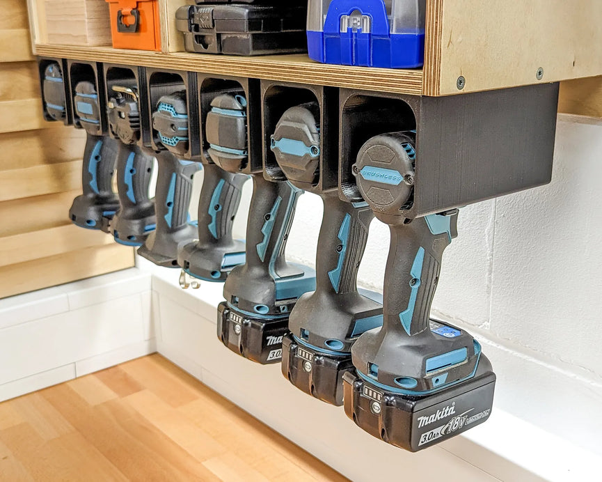 Universal cordless Drill Holder/Mount (Makita, DeWalt, Bosch, Festool) 40 & 35mm