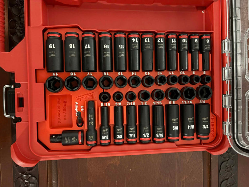 Milwaukee RIGHT1U 3/8IN 43PC Socket Milwaukee PACKOUT Insert