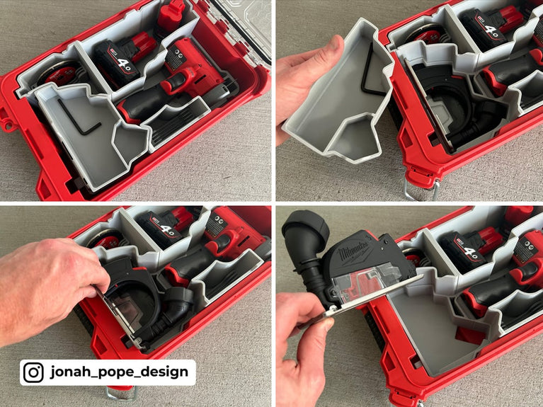 Milwaukee M12 Cut Off Tool for Fits Milwaukee PACKOUT Compact Organiser 48228435