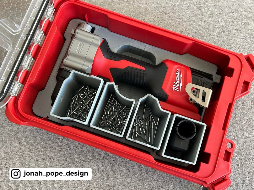 M12 Rivet Gun | Fits Milwaukee PACKOUT Compact Organiser 48228435